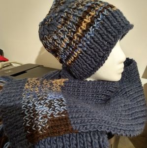 Scarf & hat unisex handmade